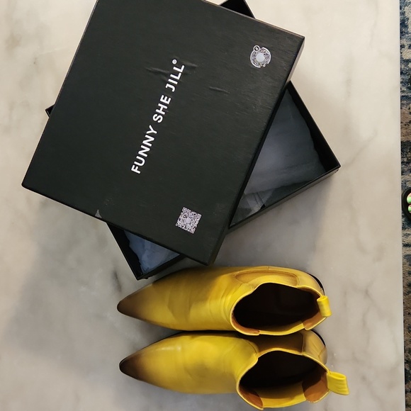 Funny She Jill Yellow Ankle boots - Picture 5 of 5
